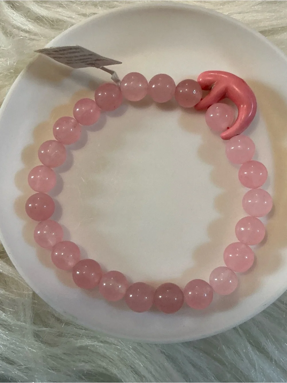 Fahlo pink sloth bead bracelet NWT